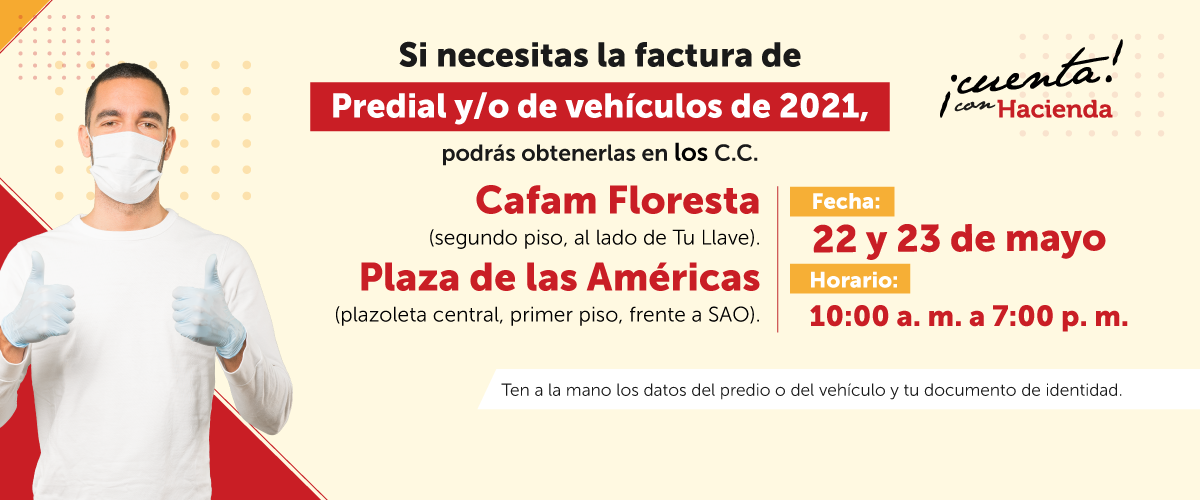 Acércate este fin semana y solicita tu factura de impuestos Predial y de Vehículos