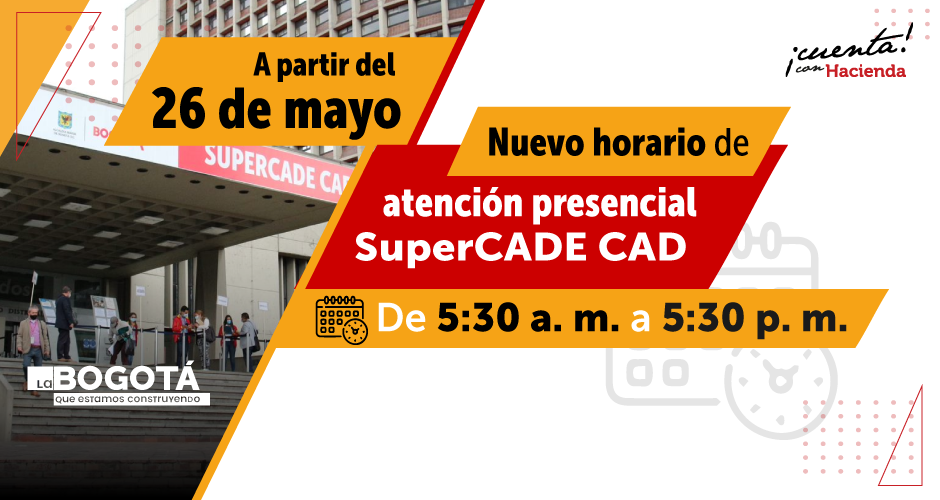 Nuevo horario de atención en el SuperCADE CAD