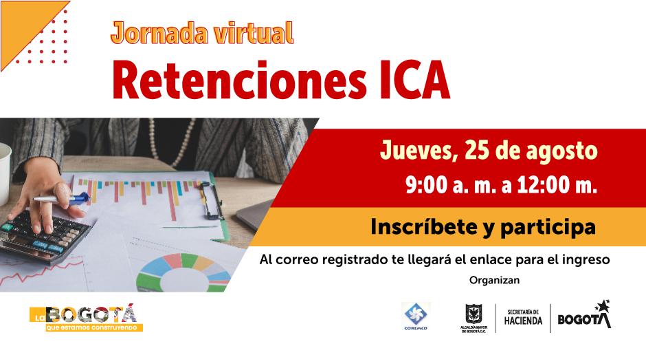 Te invitamos a participar de la jornada virtual de información sobre Retenciones ICA