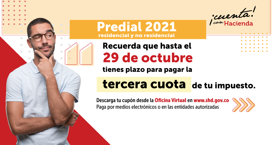 Este viernes 29 de octubre vence el plazo para pagar la tercera cuota del impuesto Predial