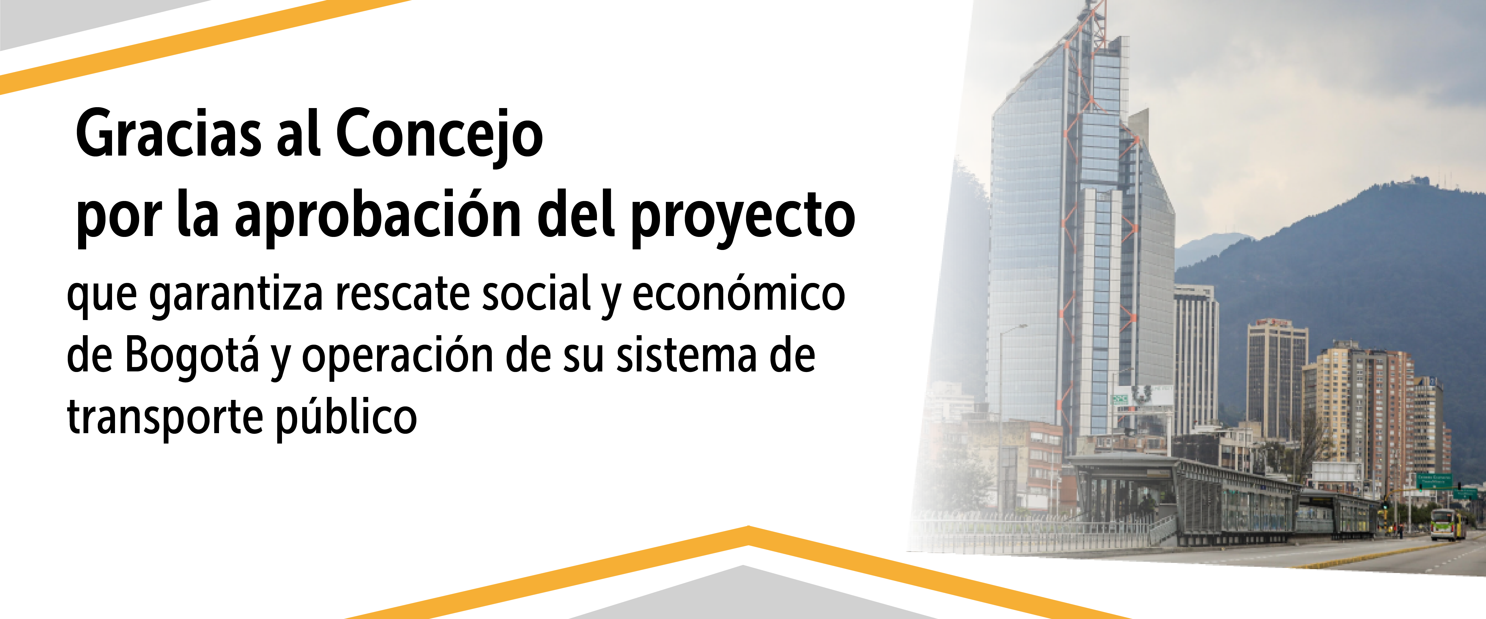 Concejo aprueba proyecto de Rescate Social y Económico que, además, garantiza operación del sistema de transporte público en Bogotá