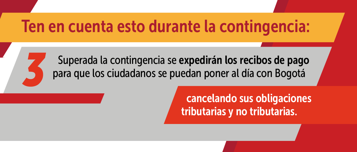 Superada la contingencia se expedirán los recibos de pago