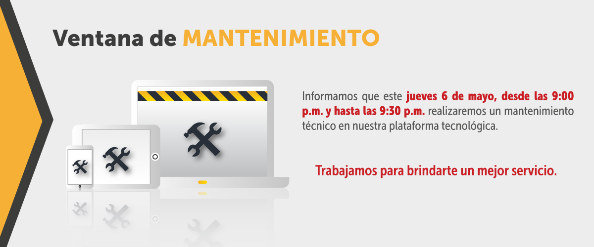 Atención a nuestra jornada de mantenimento