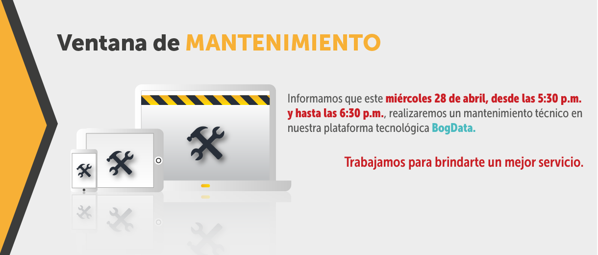 A partir de las 5:30 p.m. realizaremos un mantenimiento a nuestra plataforma