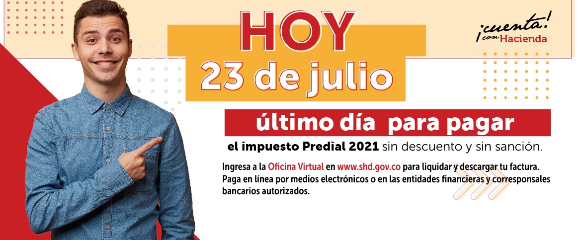 Hoy, 23 de julio es el último plazo para pagar el impuesto Predial sin sanción