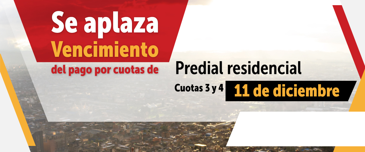 Secretaría de Hacienda aplaza vencimiento del pago por cuotas de Predial residencial 