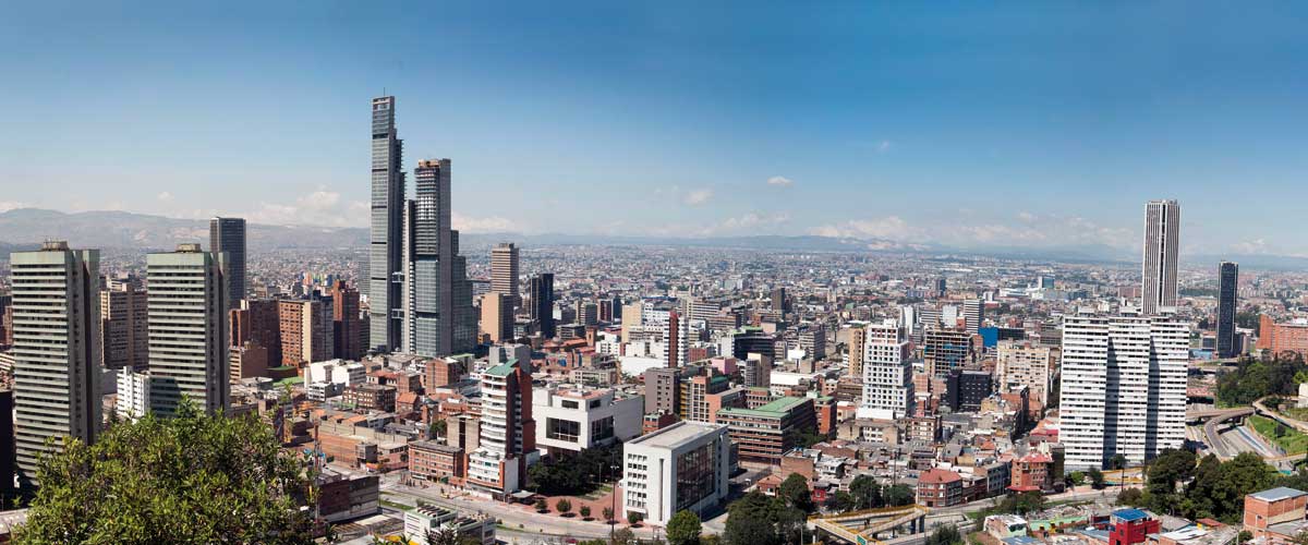 Panorámica del centro internacional de Bogotá