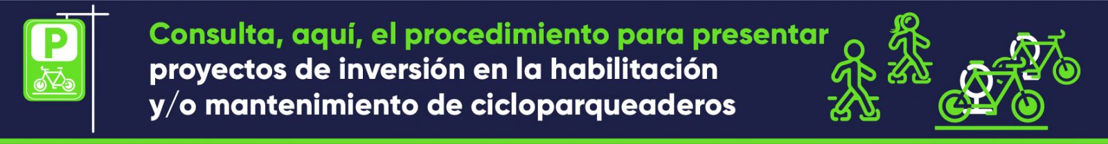 Consulta el procedimiento para presentar proyectos de habilitación de cicloparqueaderos