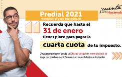 Si te acogiste al Predial por cuotas en 2021, recuerda el pago de la última cuota