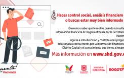 Participa en la consulta sobre información financiera del Distrito Capital