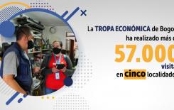 Tropa Económica recorre Bogotá para contribuir a la formalización y la reactivación económica