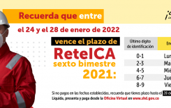 Se acercan el vencimiento para declarar ReteICA del sexto bimestre 2021