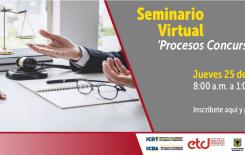 Seminario Virtual sobre régimen de insolvencia