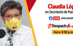 La Alcaldesa Mayor estará despachando desde la Secretaría de Hacienda a partir de las 4:30 p.m.