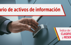 Actualización y consulta de inventarios de información e índice de información clasificada