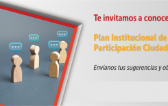 Consulte el Plan Institucional de Participación Ciudadana de la SDH