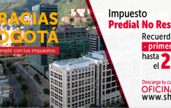 Este viernes vence la primera cuota de Predial No Residencial