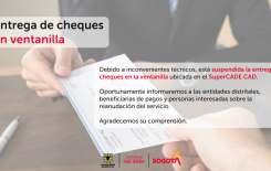 Información importante sobre entrega de cheques en Tesorería