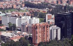 Vista de la calle 100 en Bogotá
