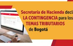 Contingencia para los temas tributarios de Bogotá