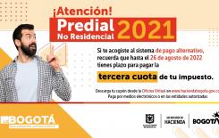 Agéndate con el pago de la tercera cuota del Predial no residencial